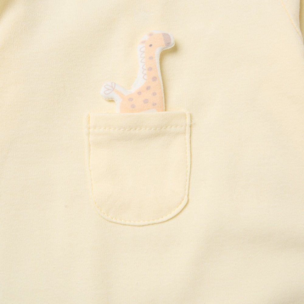 Little Giraffe Appliqué Sleep-suit