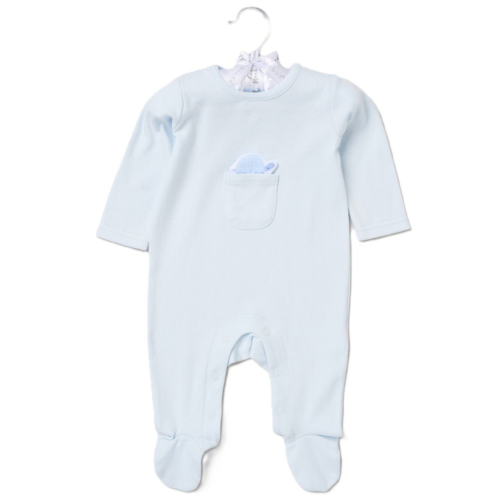 Little Turtle Appliqué Sleep-suit