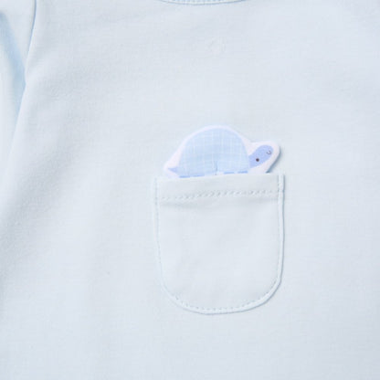 Little Turtle Appliqué Sleep-suit