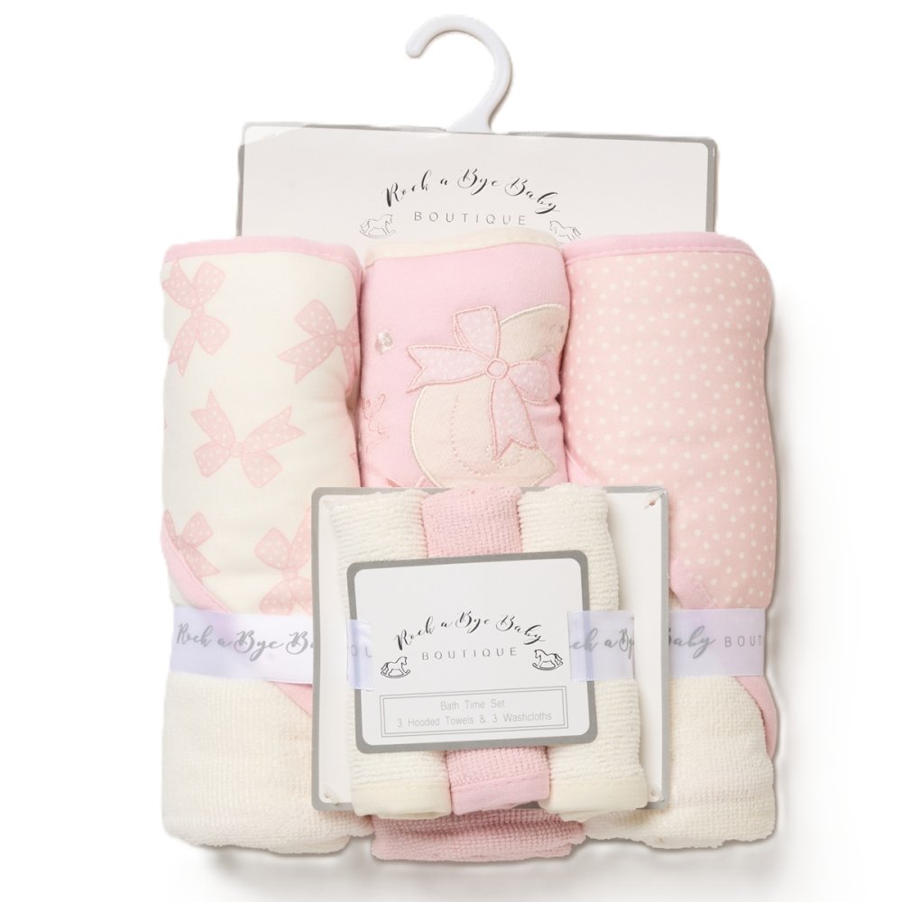 Goose Hooded Towels & Washcloths Set