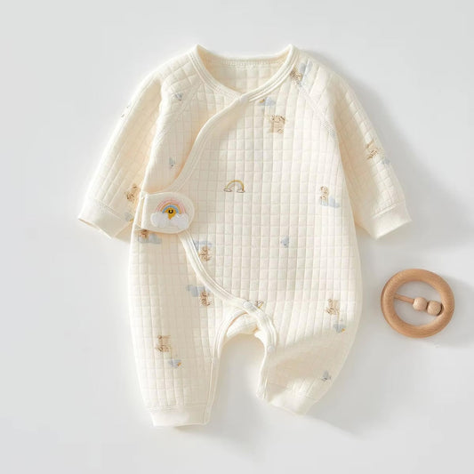 The Blue Rainbow Boucle Wrap Baby Grow Romper