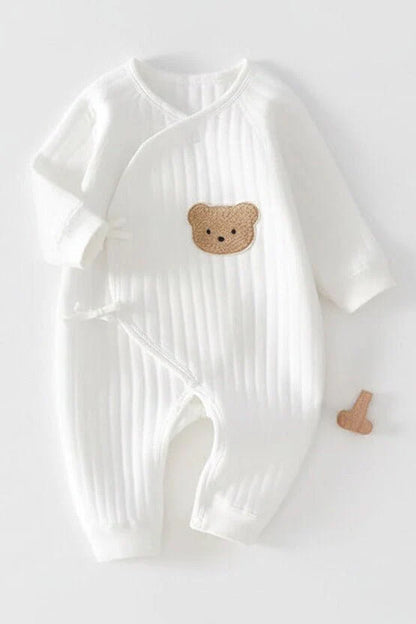 The Teddy Bear Boucle Wrap Baby Grow Romper