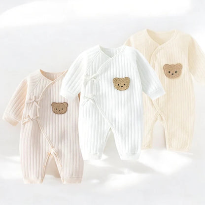 The Teddy Bear Boucle Wrap Baby Grow Romper