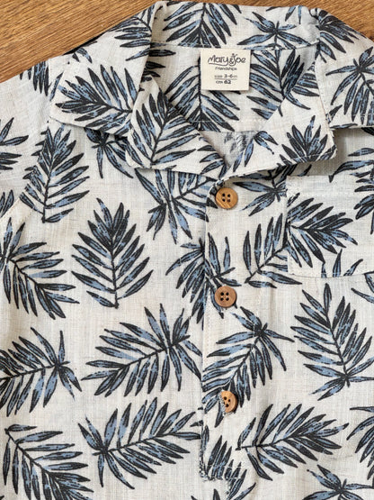 Tropical Blue Romper Set