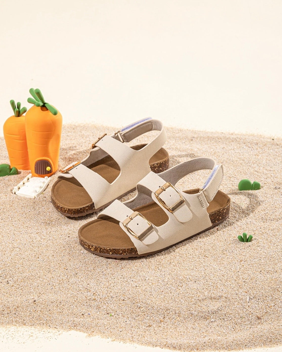 Footbed Buckle Sandals