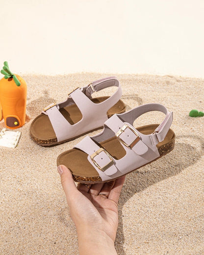 Footbed Buckle Sandals