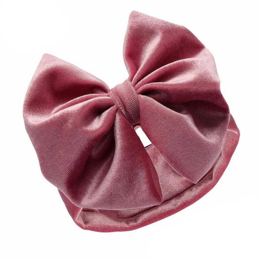 Velour Bow Headband