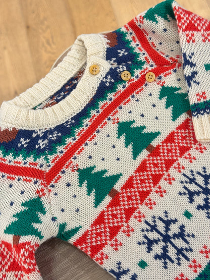 Santa Knitted Romper