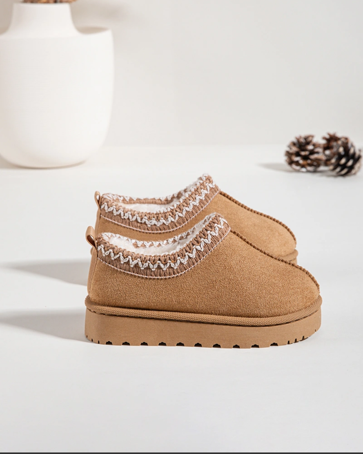 Chunky Slipper Boots