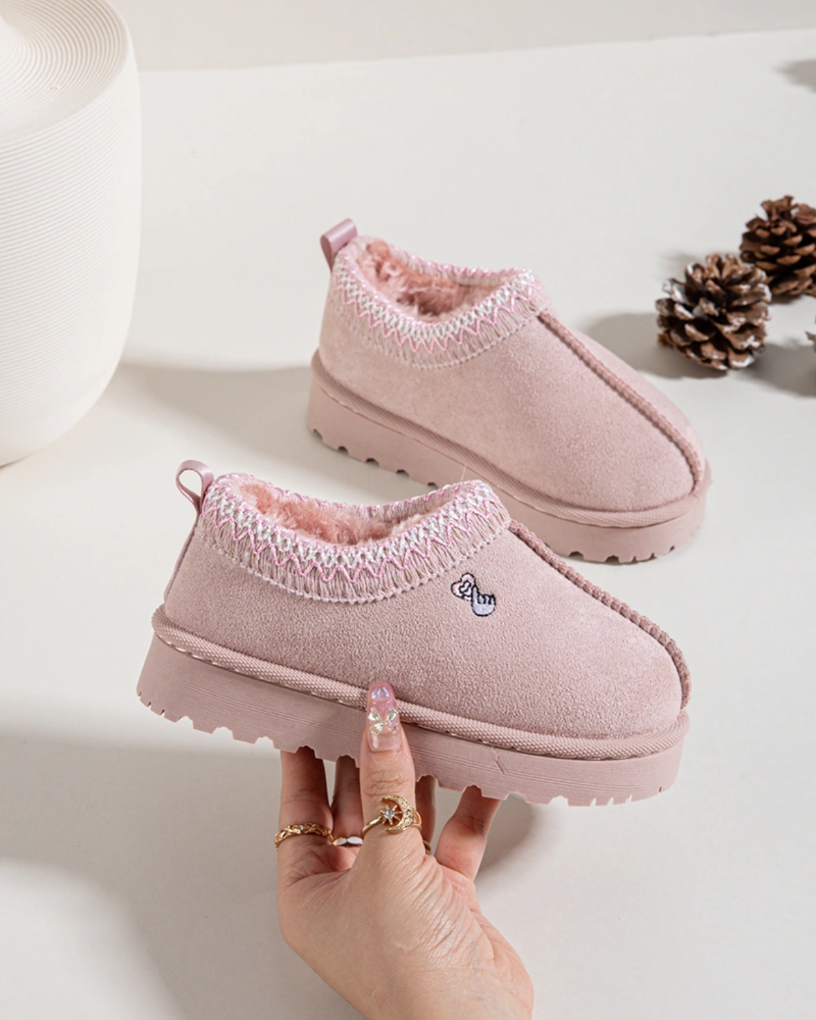 Chunky Slipper Boots