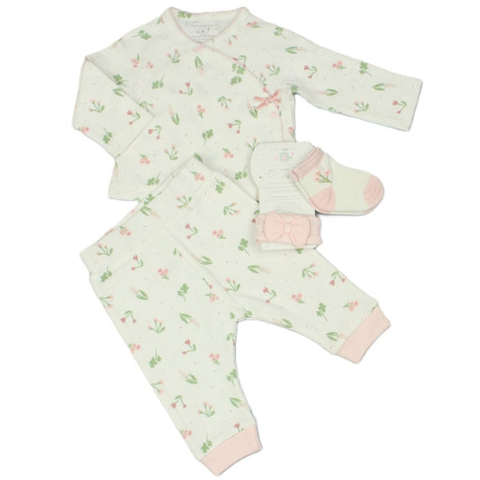Little Garden Waffle Pyjamas Set