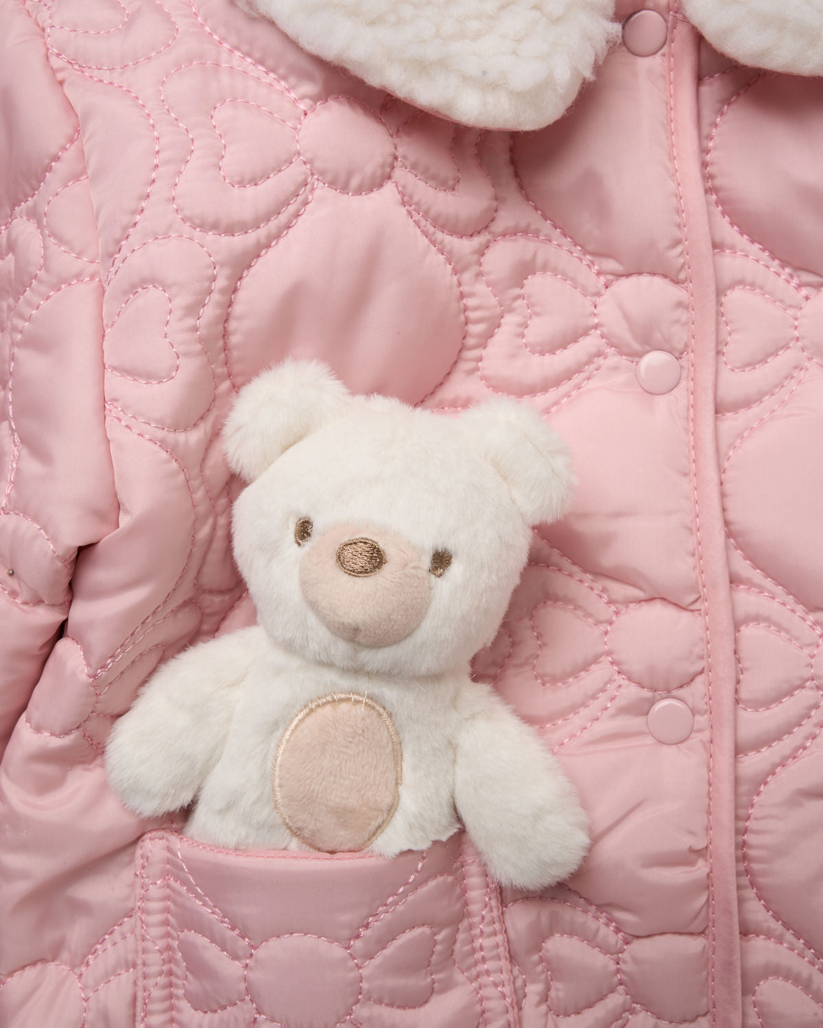 Bow Teddy Quilted Outfit Set