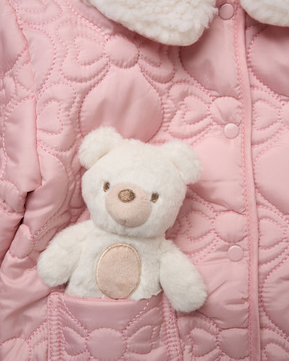 Bow Teddy Quilted Outfit Set