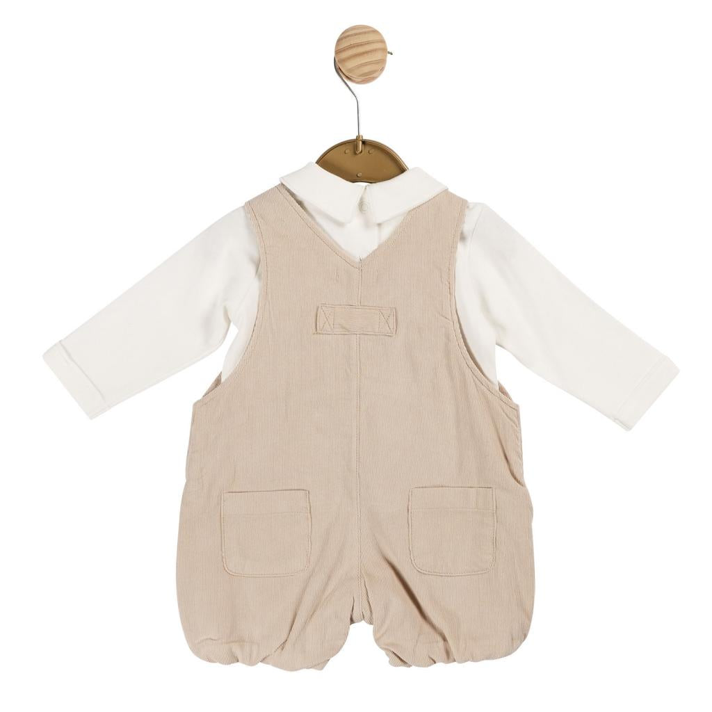 Beige Needlecord Top and Dungaree