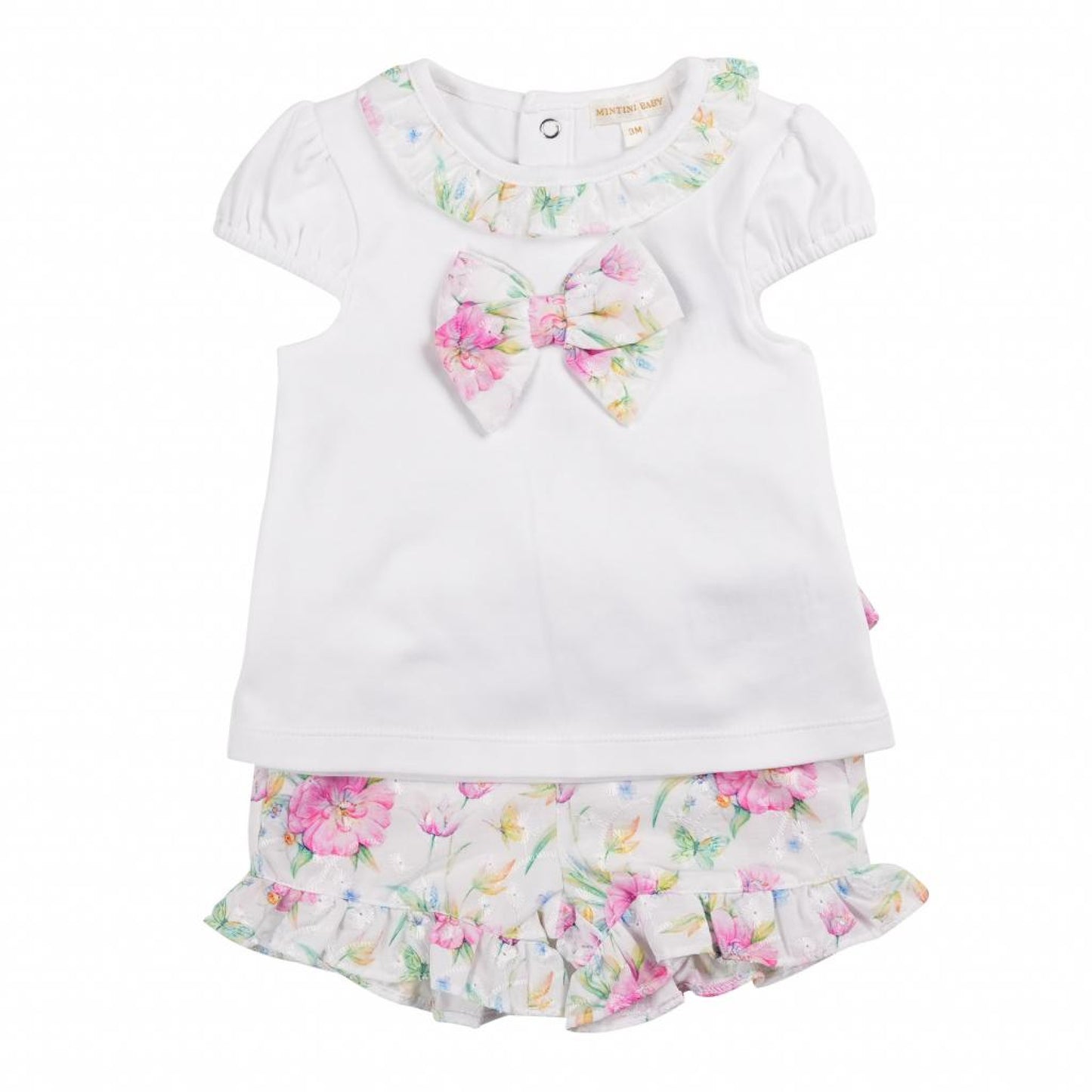 Candy Floral Bow Outfit Set