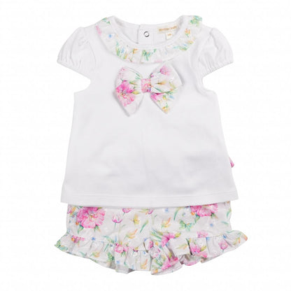 Candy Floral Bow Outfit Set