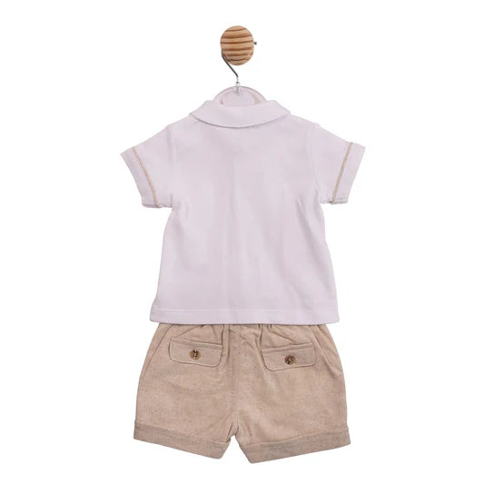 Hugh Button Down Piped Short Set