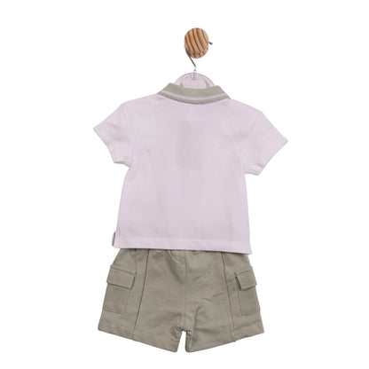 Ethan Cargo Polo Top and Short Set