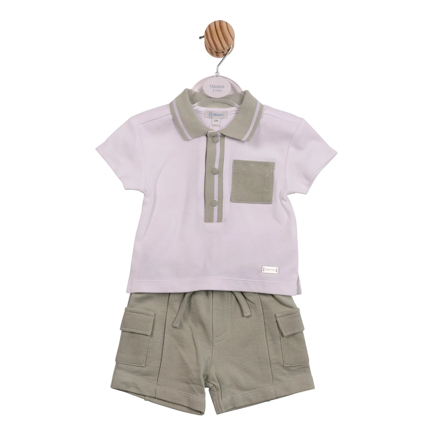 Ethan Cargo Polo Top and Short Set