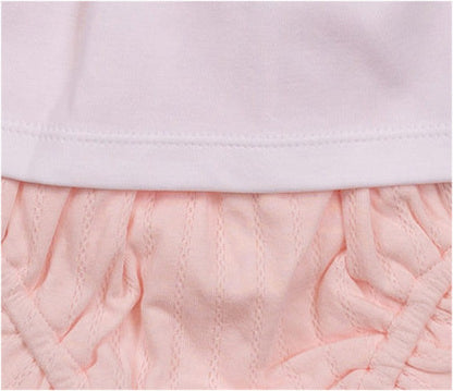 Fiah Pointelle Dungaree Set