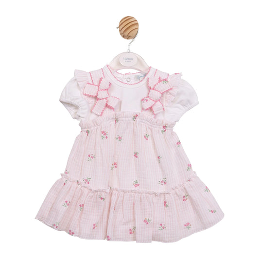 Flower Embroidered Pinafore