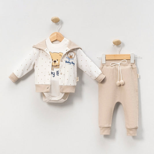 Darcy Bear Matching Hooded Set