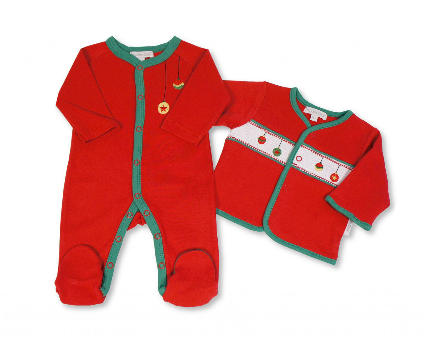 Christmas Baubles 2 PC Set
