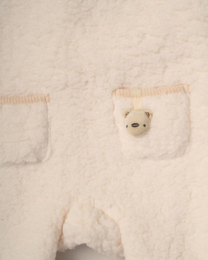 Bear Buddy Sherpa Dungaree Set