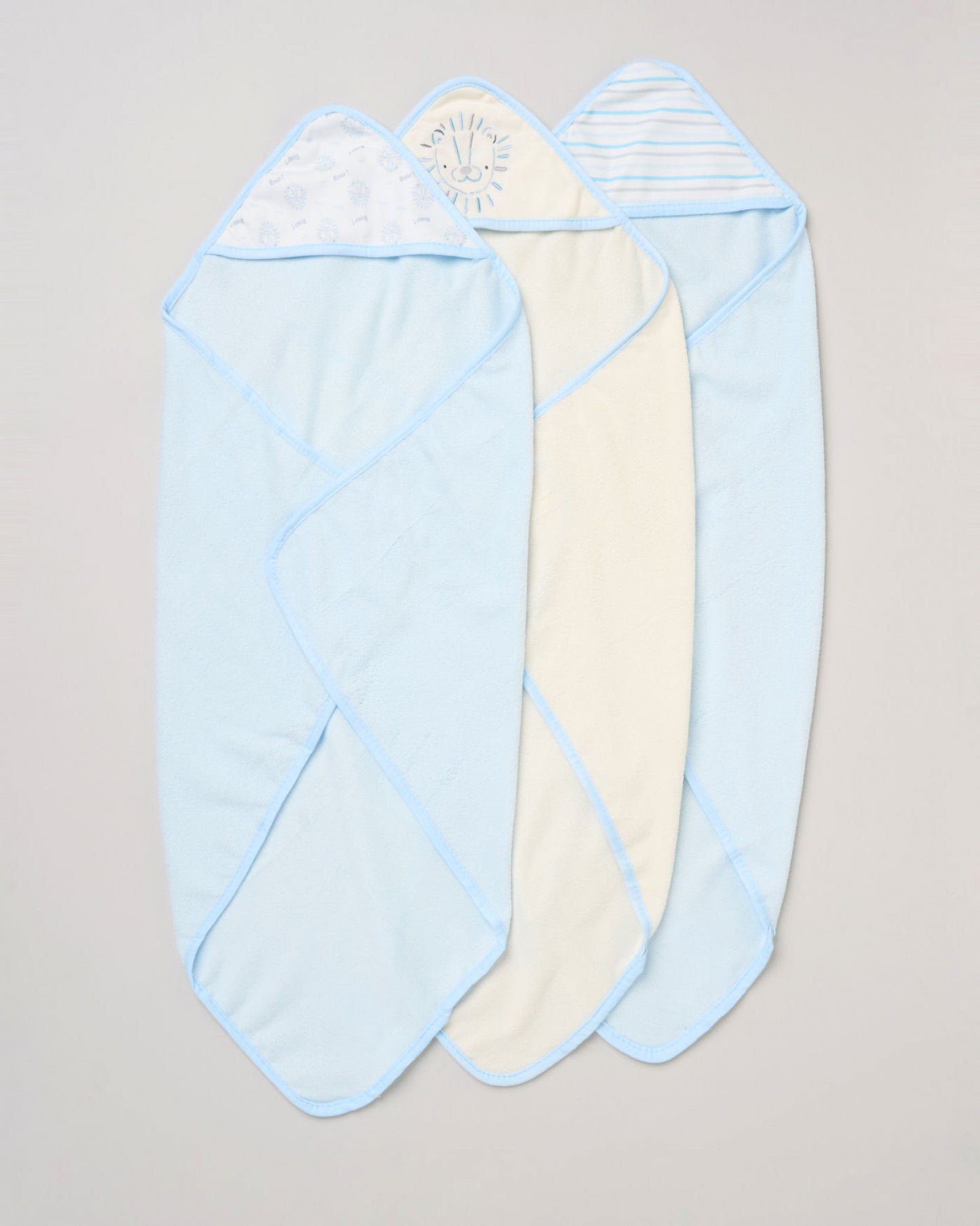 Lion Hooded Towels & Washcloths Set