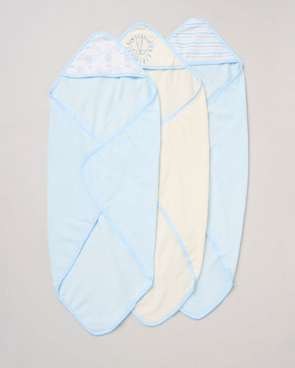 Lion Hooded Towels & Washcloths Set