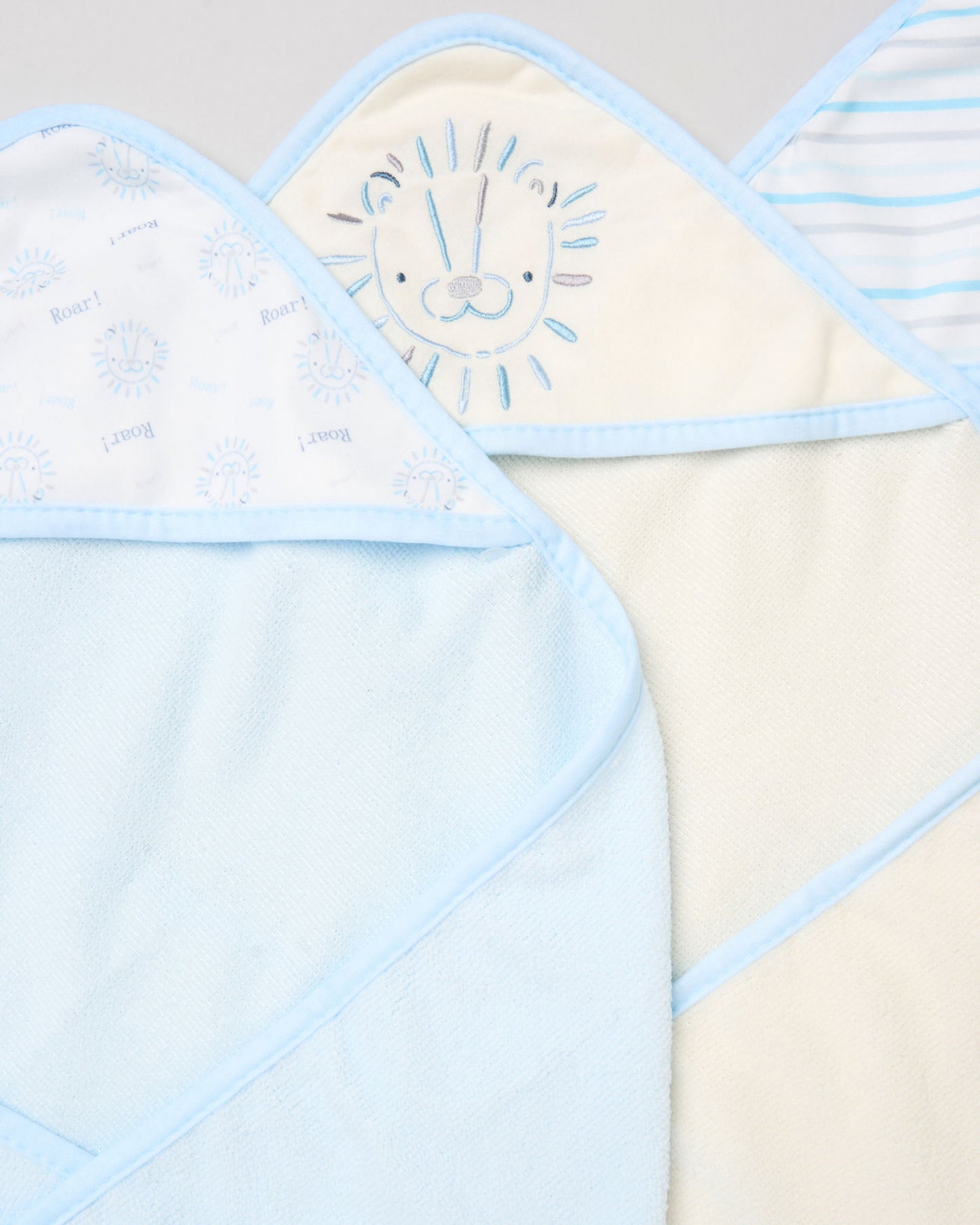 Lion Hooded Towels & Washcloths Set