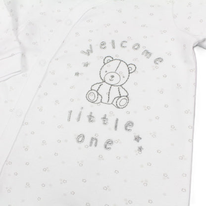 Welcome Little One Teddy Sleep-suit