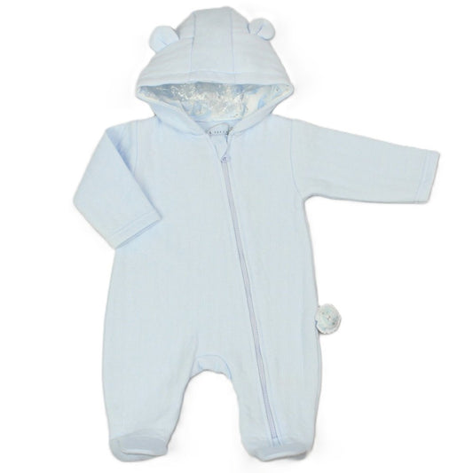 Bear Boy Quilted Pramsuit