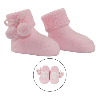 Pom Pom Anti-Slip Terry Socks