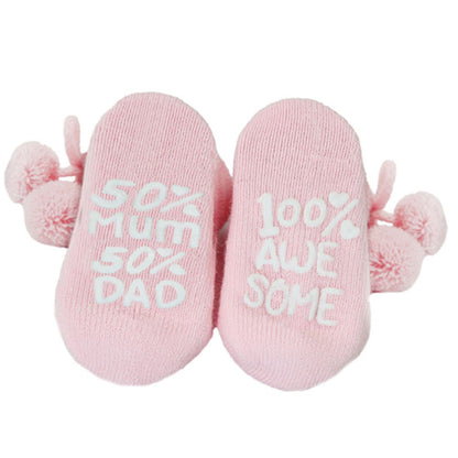 Pom Pom Anti-Slip Terry Socks