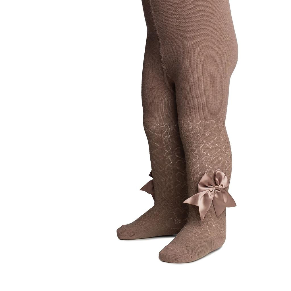 Heart Tights with Large Bow