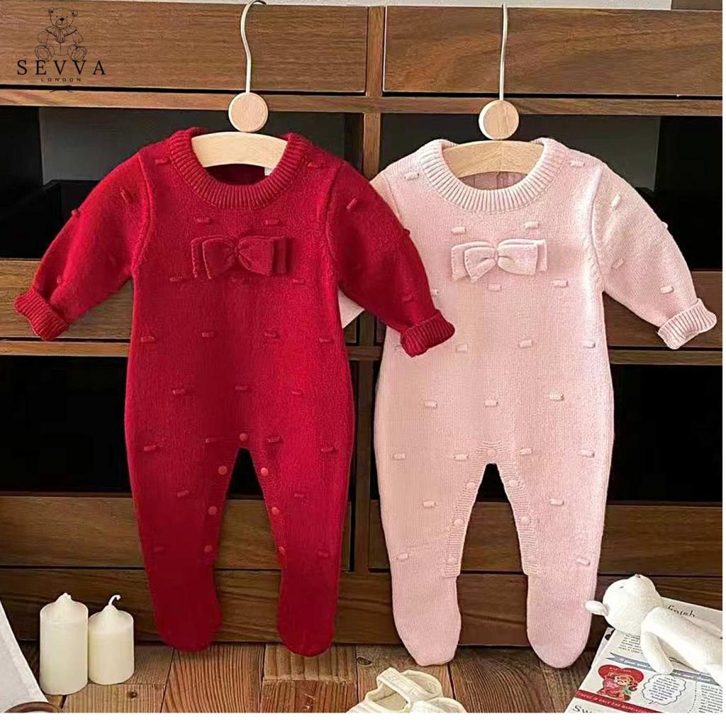 Rosebud Knitted Babygrow