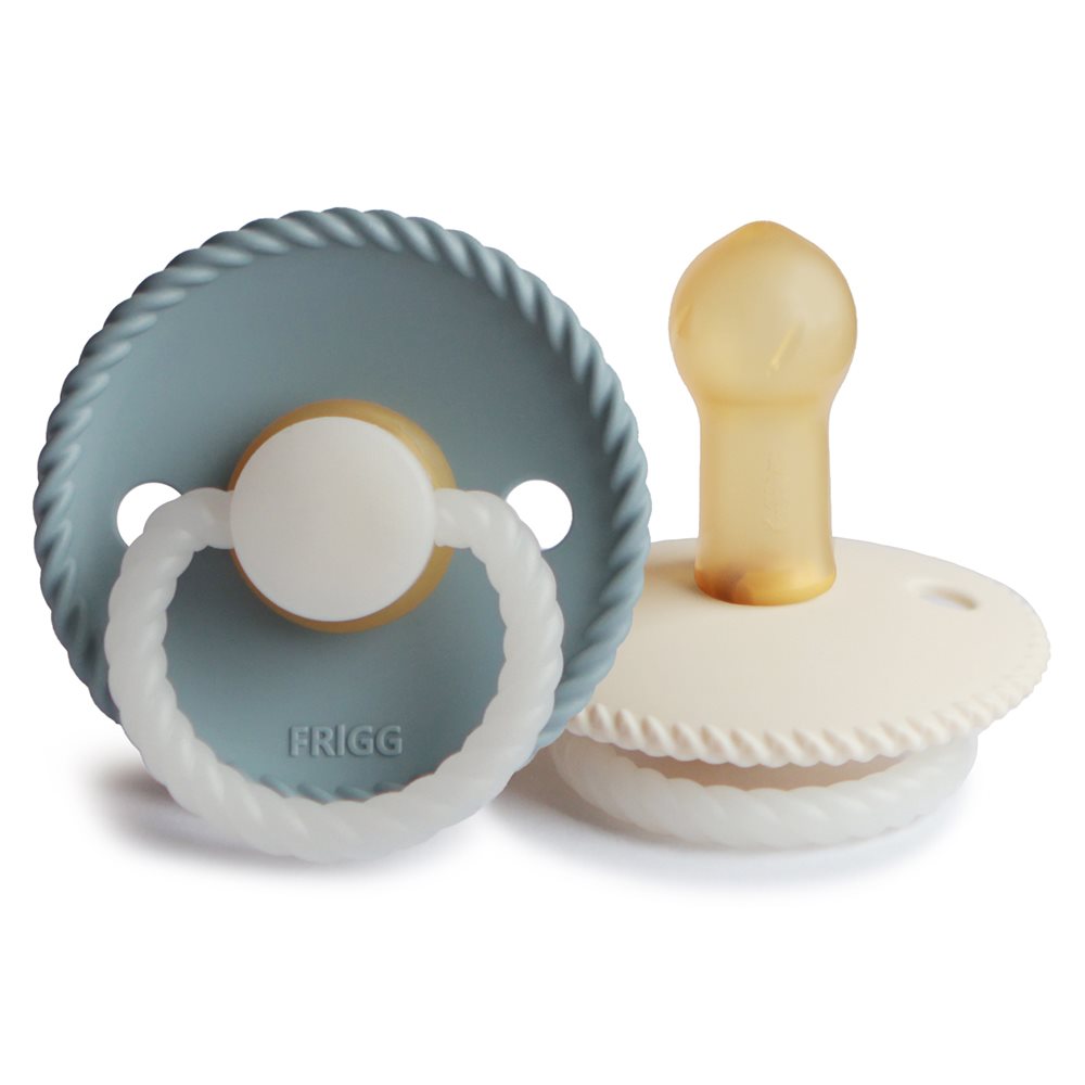 FRIGG Rope Night Natural Rubber Pacifier 2-Pack