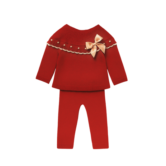 Merry Days Bow Knit Outfit