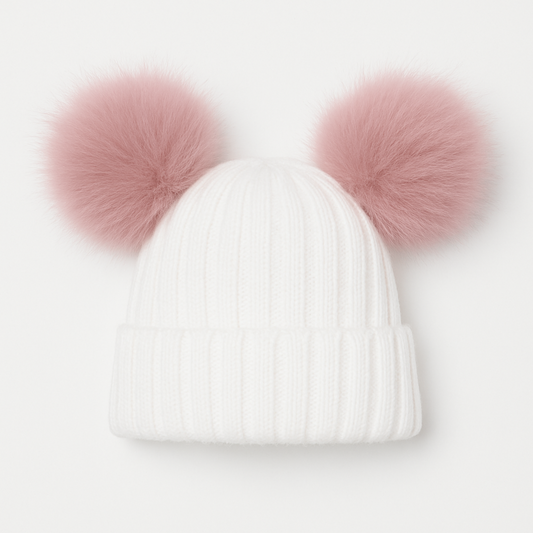 Pom Pom Ribbed Hat