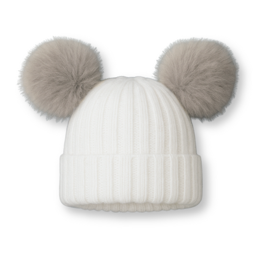Pom Pom Ribbed Hat