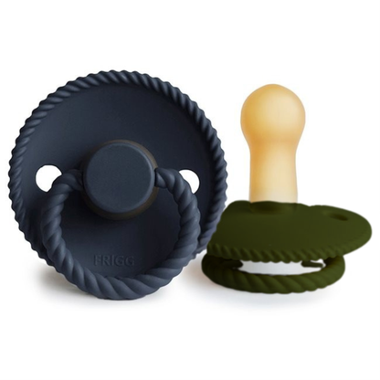 FRIGG Rope Natural Rubber Pacifier 2-Pack
