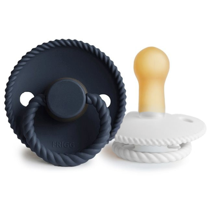 FRIGG Rope Natural Rubber Pacifier 2-Pack