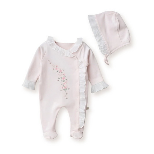 Lily Buttercup Ruffle Bonnet Set