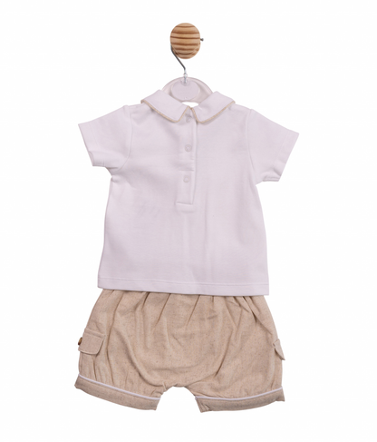 Hugh Pipped Shorts Set