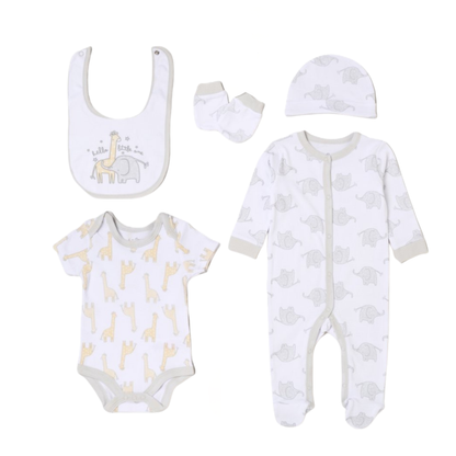 Giraffe & Elephant 5PC Set