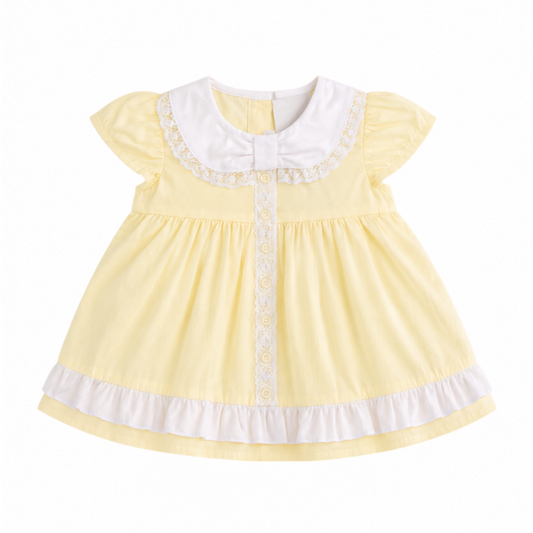 Prem Lemon Lace Dress Set