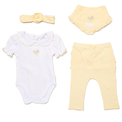 Keep Growing Lemon Ruffles Outfit Set