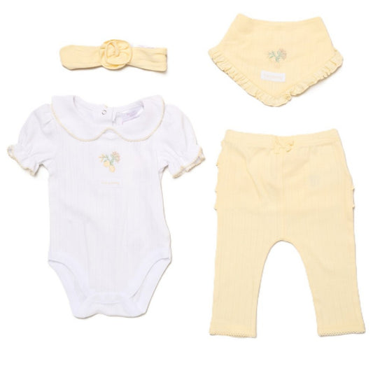 Keep Growing Lemon Ruffles Outfit Set