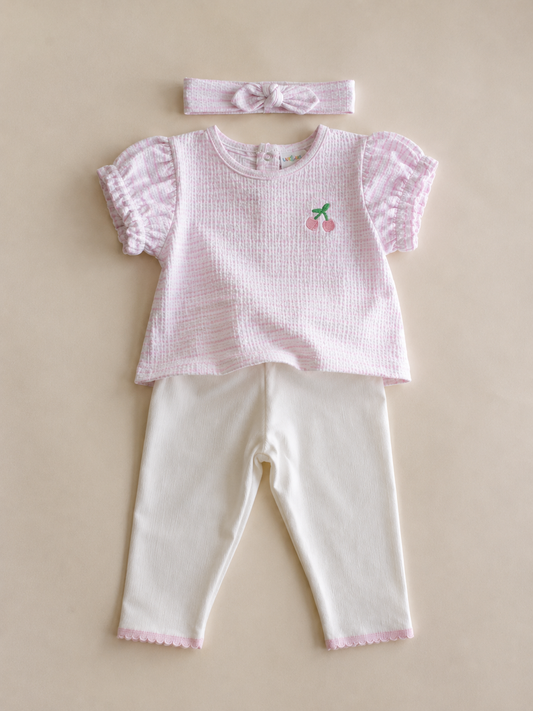 Seersucker Cherry Outfit